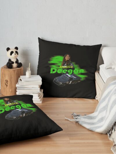 Hailie Deegan Nascar Classic Throw Pillow Official Hailie Deegan Merch