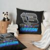 Hailie Deegan 13 Nascar Truck Throw Pillow Official Hailie Deegan Merch