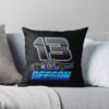 Hailie Deegan 13 Nascar Truck Throw Pillow Official Hailie Deegan Merch