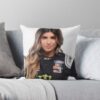 Hailie Deegan - Poster Throw Pillow Official Hailie Deegan Merch