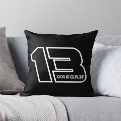 Hailie Deegan 13 Throw Pillow Official Hailie Deegan Merch