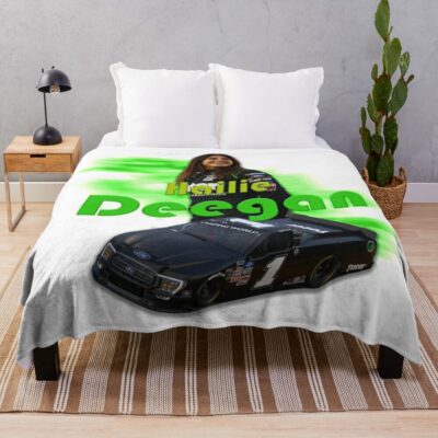 Hailie Deegan Nascar Throw Blanket Official Hailie Deegan Merch