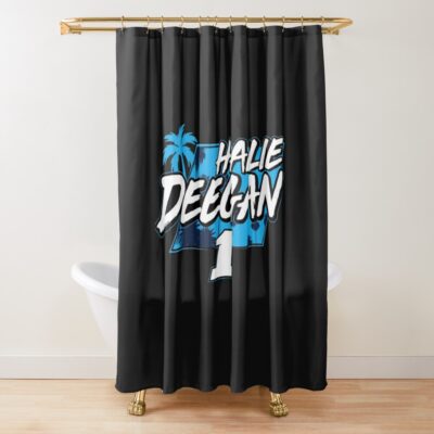 Hailie Deegan Merch Wastequip Shower Curtain Official Hailie Deegan Merch